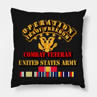 IRAQI FREEDOM Veteran - Combat Veteran Pillow