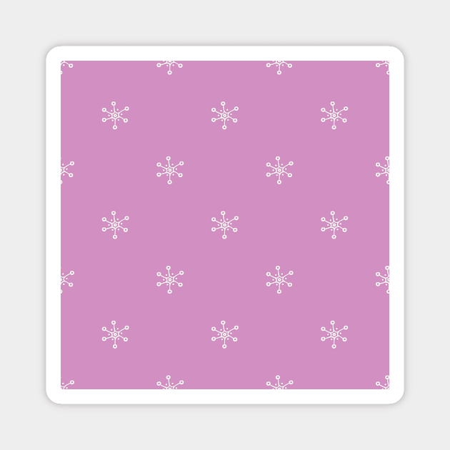 Snowflakes pattern Magnet by DanielK