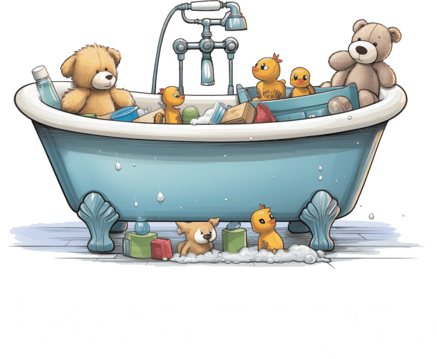 Bath Night Kids T-Shirt by BogenWind Designs