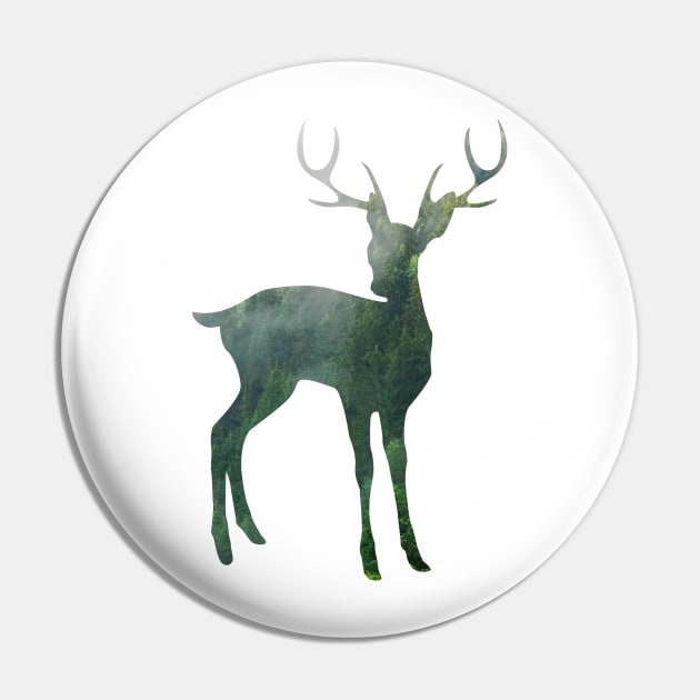 A Wild Deer Pin by CloudWalkerDesigns