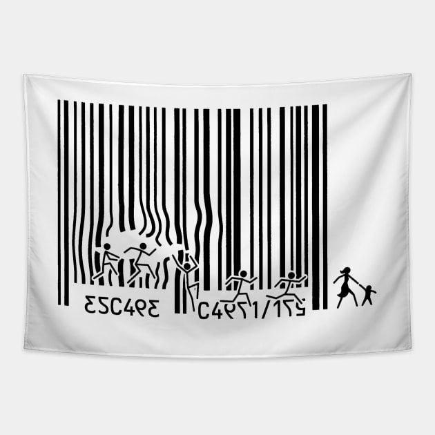 Escape Capitalism Tapestry by hein77