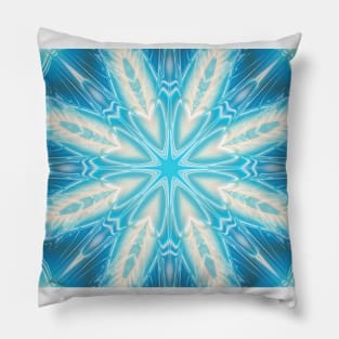 Blue star Mandala #2 Pillow