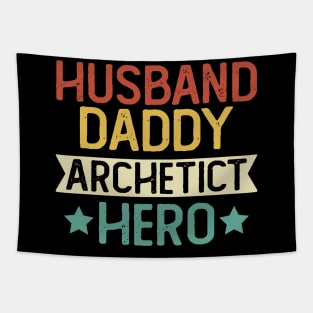 Husband Daddy Archetict Hero Gift Archetict Dad Gift Tapestry