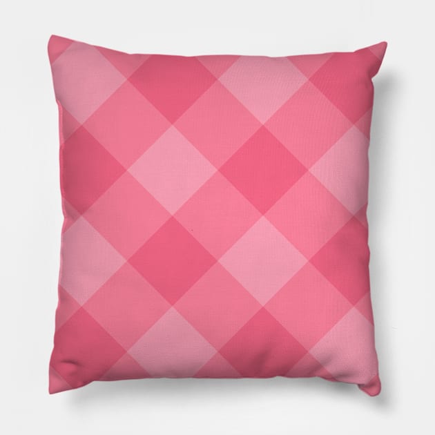 Pink Plaid Pillow by PlaidDesign