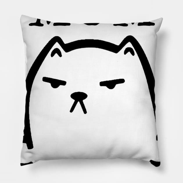 Best Cat Mom Ever Funny Gift T-shirt For Lover Cat Pillow by darius2019