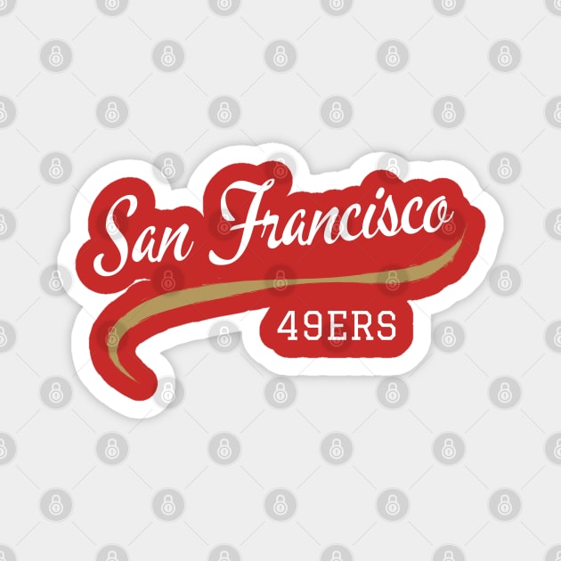 49ers Retro Magnet by CityTeeDesigns