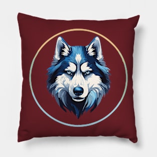 Siberian husky dog Pillow