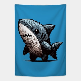 Doodle Stuffed Toy Shark Tapestry