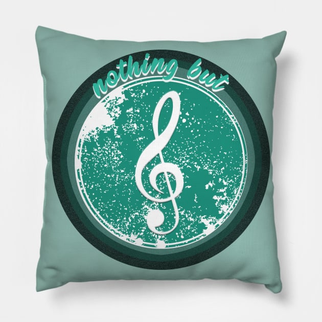 Nothing But Treble Pillow by EmilyBickell