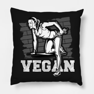 Vegan Womens Fitness Gym Pillow