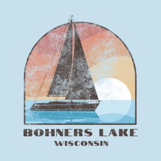 Bohners Lake, WI - Sailboat T-Shirt