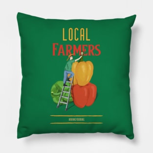 Farmers Market Buy Local  Small Farmer Pillow