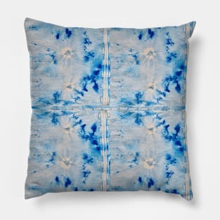 Shibori running Late by Artist Salzano Pillow