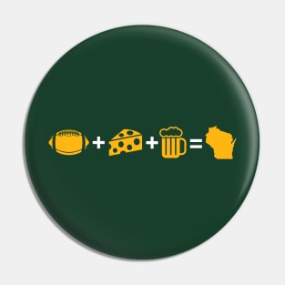 Wisconsin Math - Green 1 Pin