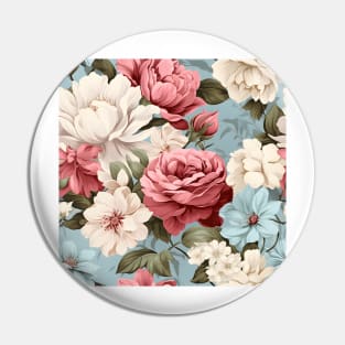 Shabby Chic Flowers Pattern 6 Pin