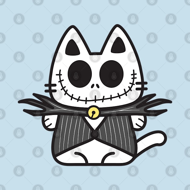 Kitty Skellington by plattercats