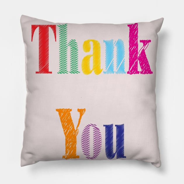 THANK YOU Pillow by STAR SHOP