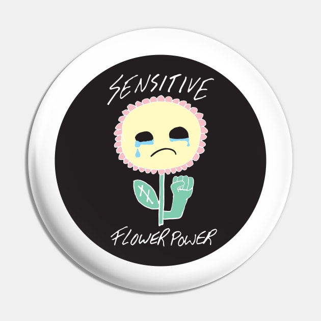 Sensitive Flower Power Pin by PaperKindness