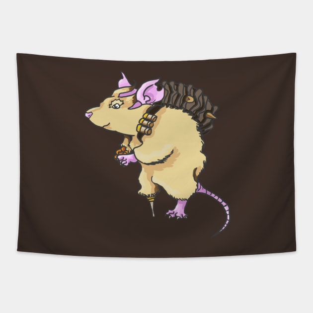 Junkrat ... rat Tapestry by acorntree