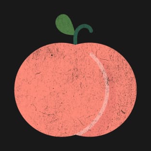 Funny Slightly Offensive Peach Graphic T-Shirt