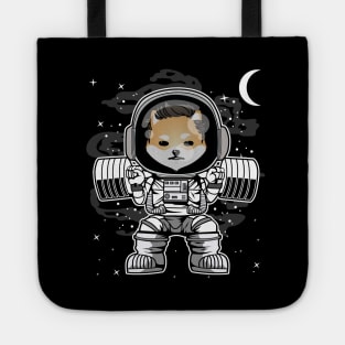 Astronaut Lifting Dogelon Mars ELON Coin To The Moon Crypto Token Cryptocurrency Blockchain Wallet Birthday Gift For Men Women Kids Tote