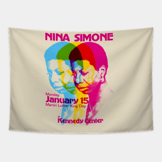 Nina Simone Tapestry by HAPPY TRIP PRESS