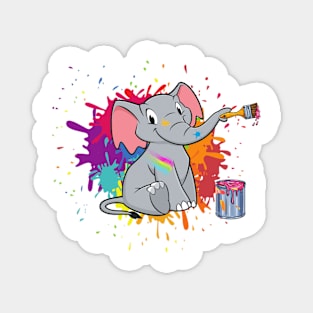 elephant painting Magnet