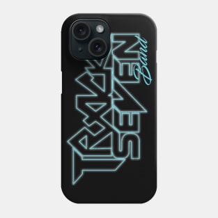 Teal See Through Track Seven Band Phone Case