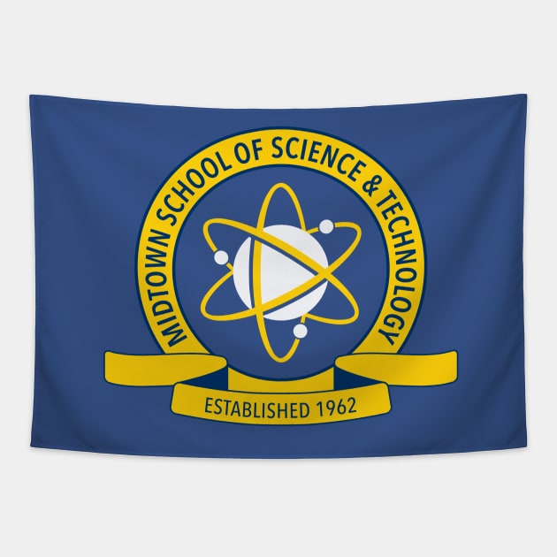 Midtown School of Science and Technology Logo Tapestry by Vicener