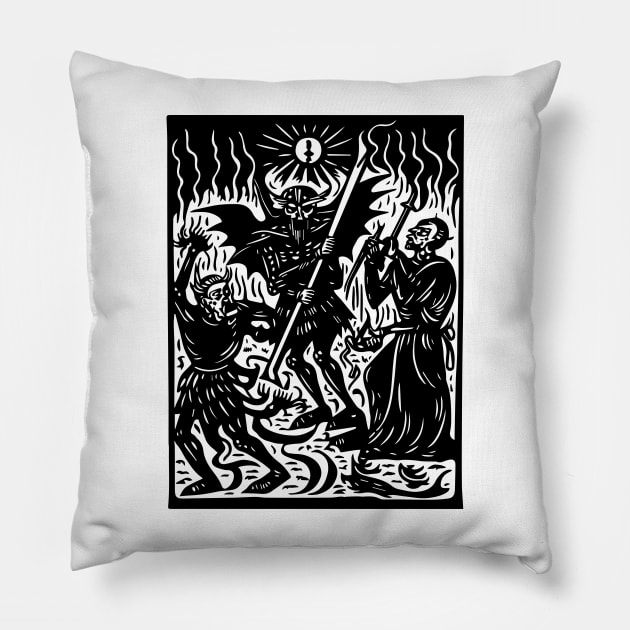 Medieval Daemon #12 Pillow by n23tees