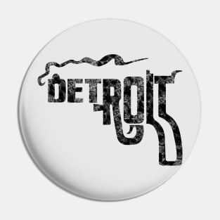 Detroit (Vintage/Distressed) Pin