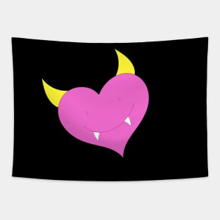 Heart Shape Devil Tapestry