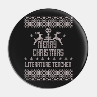 Merry Christmas LITERATURE TEACHER Pin