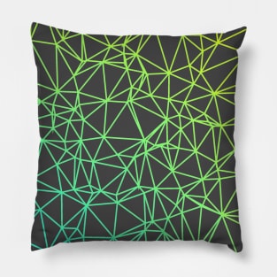 Gradient Color Polygon Mesh Pillow