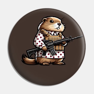 Tactical Groundhog Pin