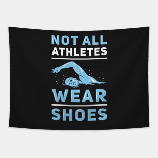 SWIMMING: Athletes Shoes Tapestry