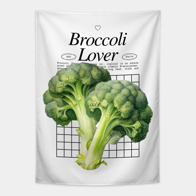 Broccoli Lover - Veggies Brassica oleracea Tapestry by Millusti