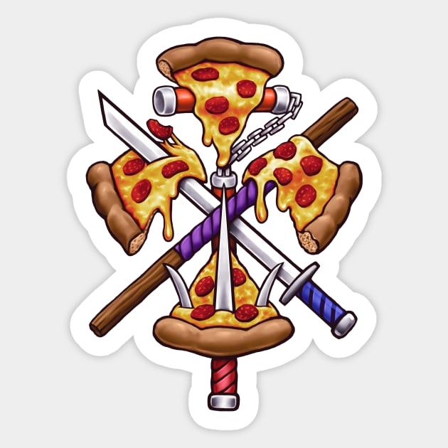 Ninja Pizza - Ninja Turtles - Sticker