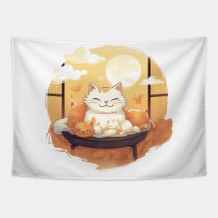 Cozy Cat Lounge Tapestry