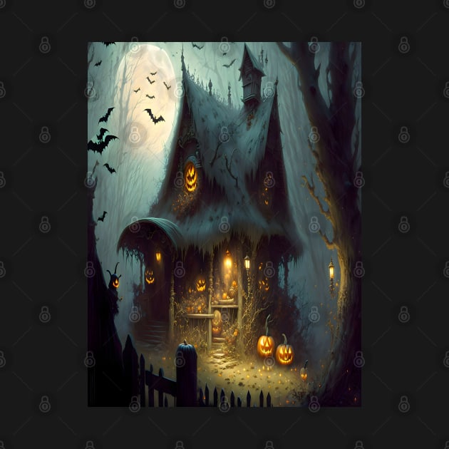 Halloween Witch House by adorcharm