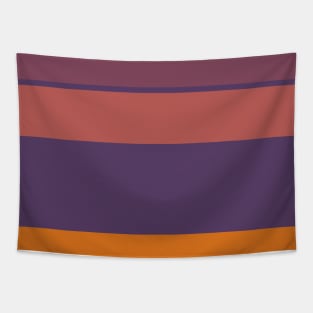 An engaging admixture of Old Heliotrope, Dark Mauve, Dark Salmon, Cocoa Brown and Mango stripes. Tapestry