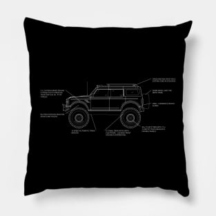 TRICKED OUT BRONCO. Pillow