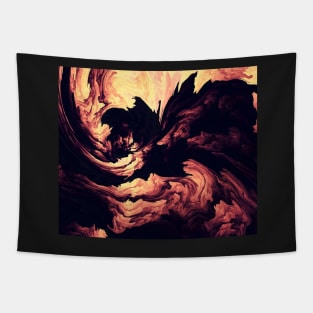 Black smoke Tapestry