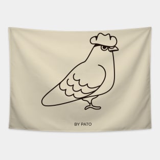 Cowboy Pigeon Tapestry