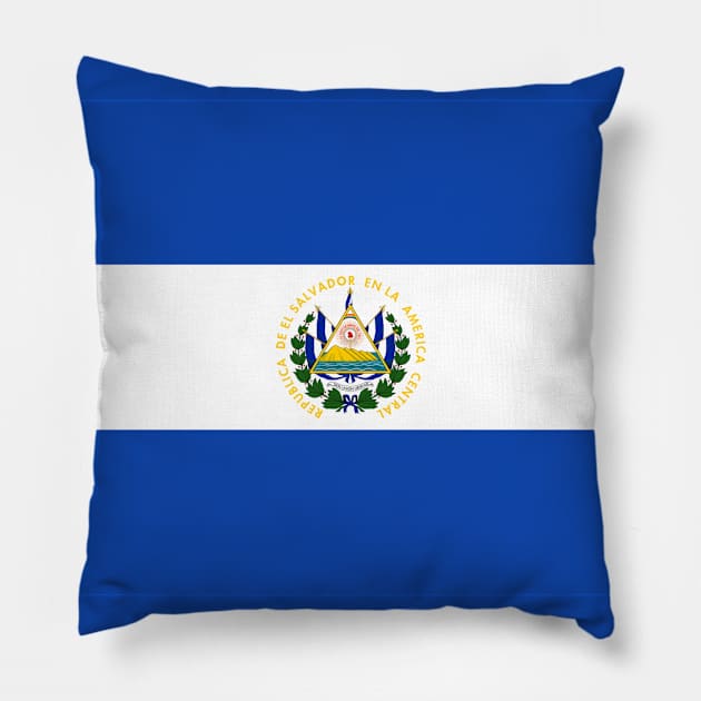 El Salvador Flag Pillow by Historia