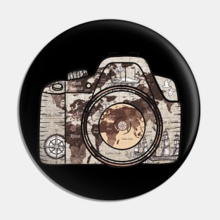 A Aesthetic Art Of Camera In Camoflague Art Of Map On It Pin