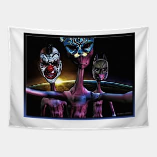 Alien Masquerade Tapestry