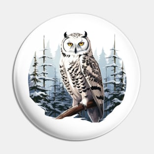 Snowy Owl Pin