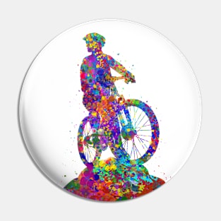 Mountain biker men Pin