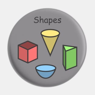 Simple Shapes Pin